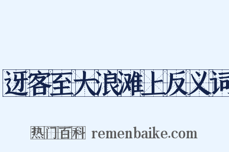 迓客至大浪滩上反义词是什么意思的图片